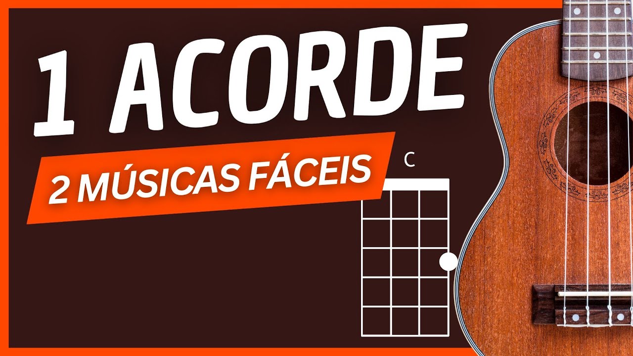 1 ACORDE APENAS - Qualquer Iniciante no Ukulele Toca - 2 Músicas Fáceis de Tocar no Ukulele