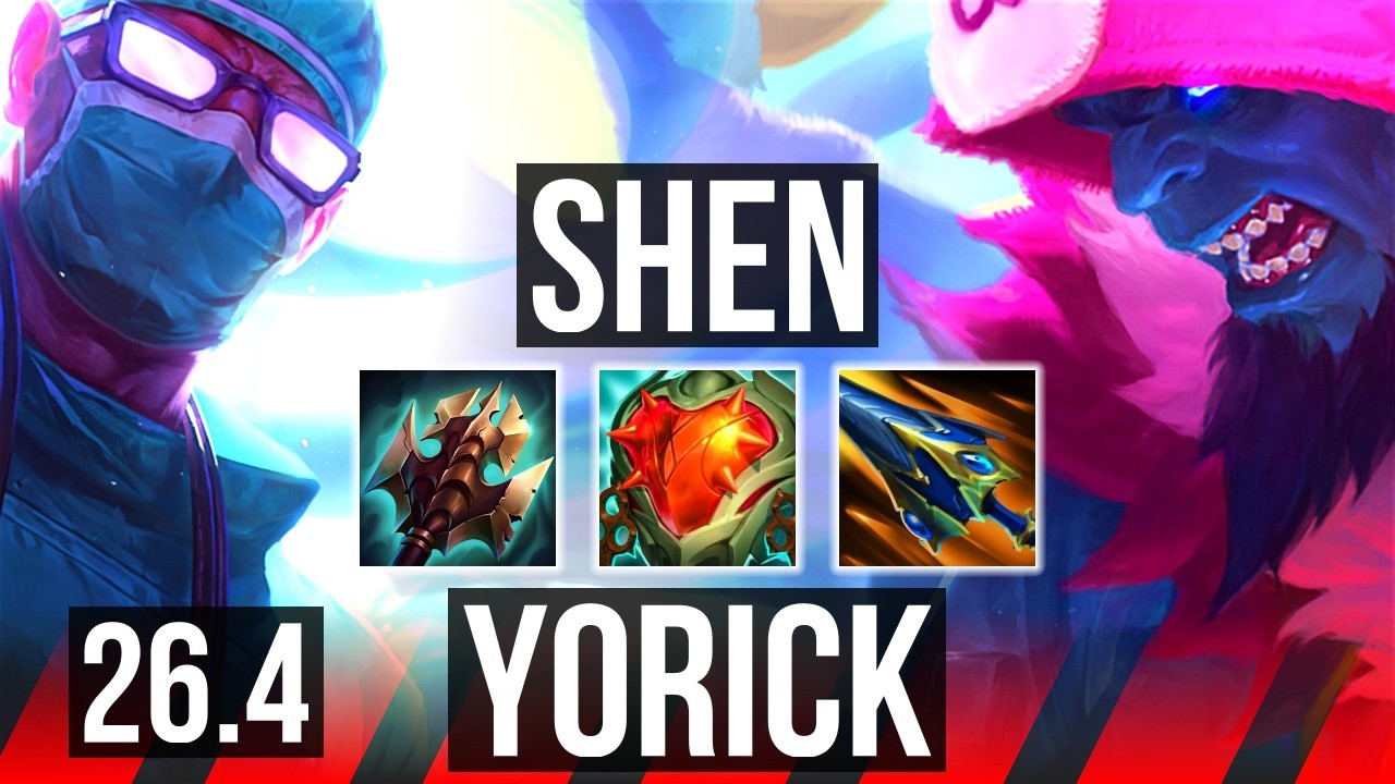 SHEN vs YORICK (TOP) | 56K damage | EUW Master | 26.4