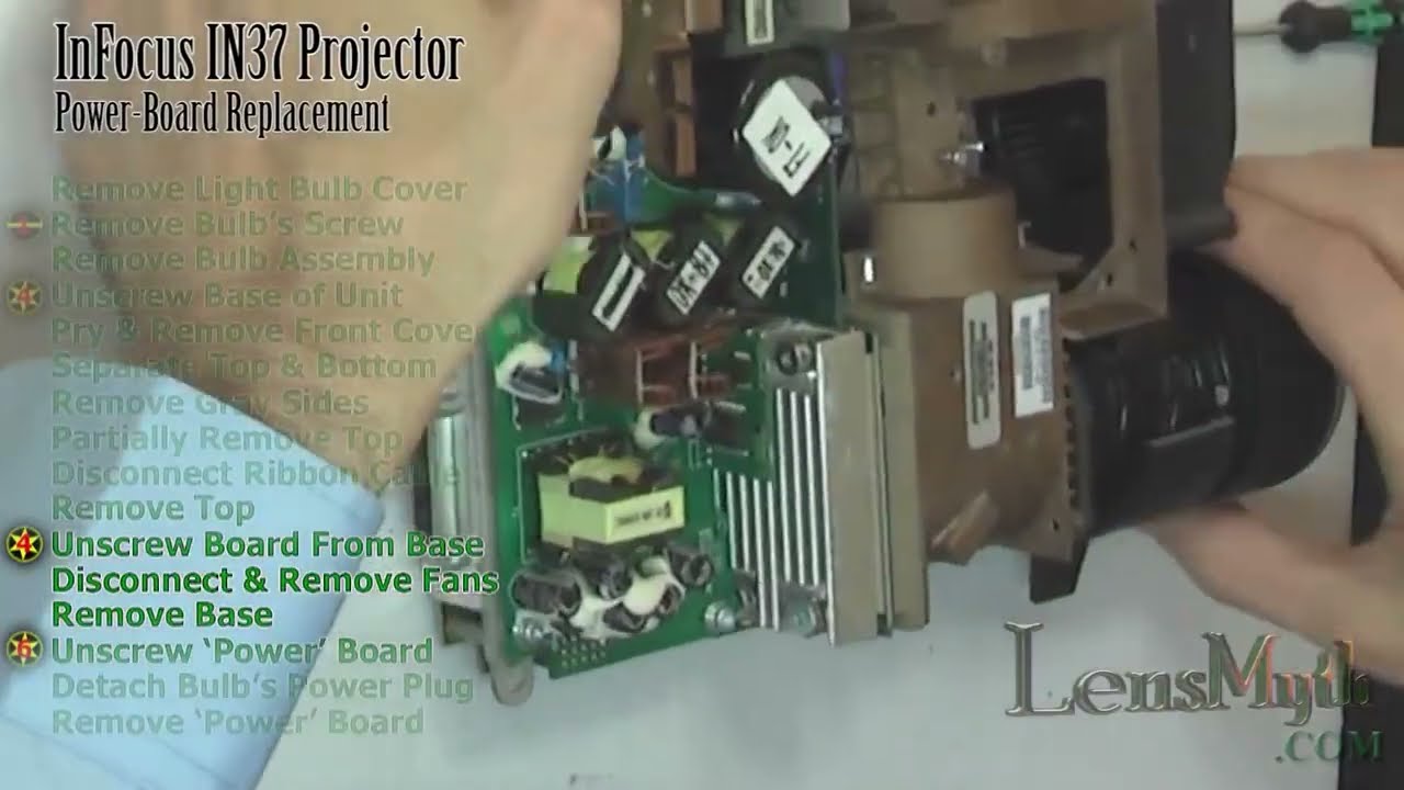 LensMyth InFocus IN37 Projector Repair