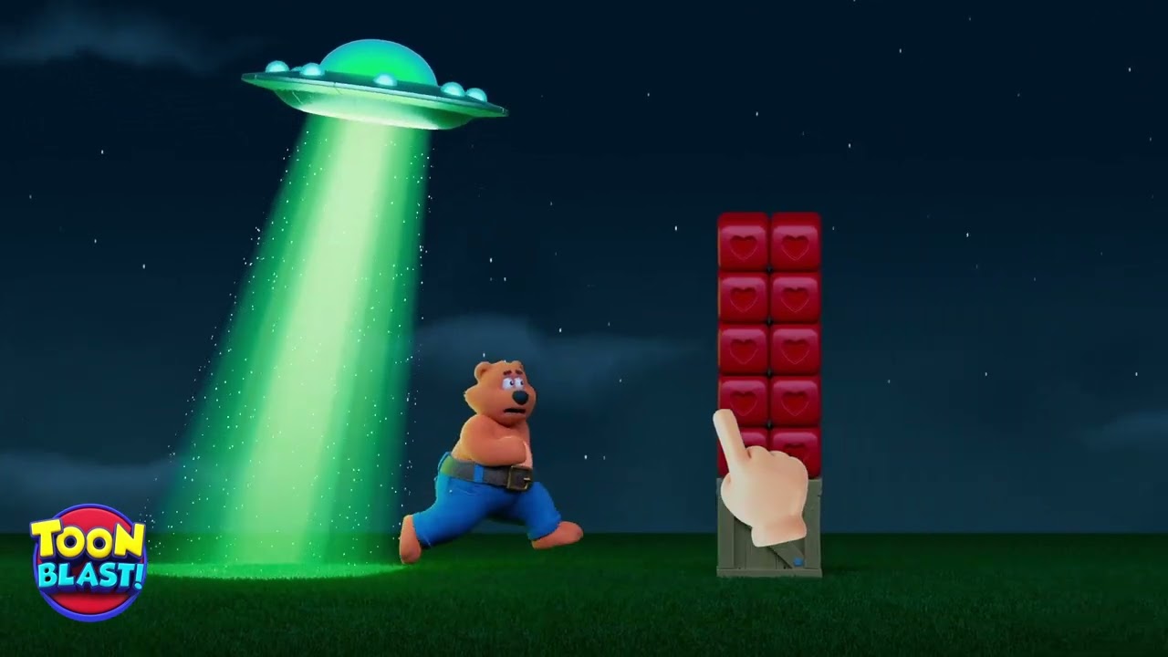 Toon Blast 3D Animation | UFO