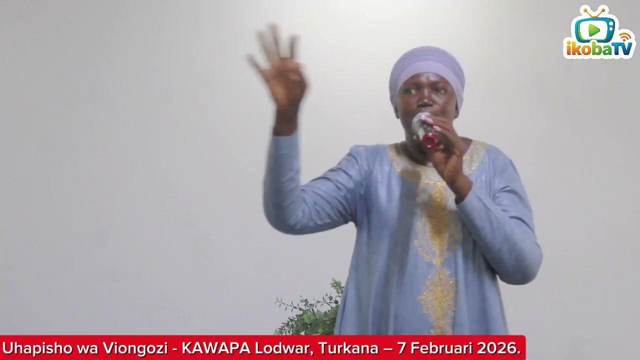 Kuapishwa kwa uongozi mpya wa KAWAPA kufanyika Lodwar, MCA Mary Arupe akishuhudia.