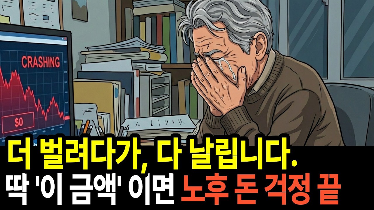 더 벌려다가 다 날립니다. 은퇴자금은 딱 이만큼만 준비하세요