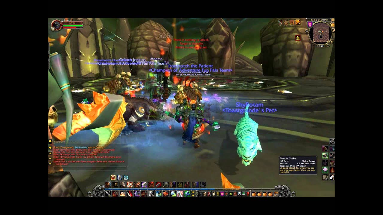 WOW Illidan fight (Black Temple raid)