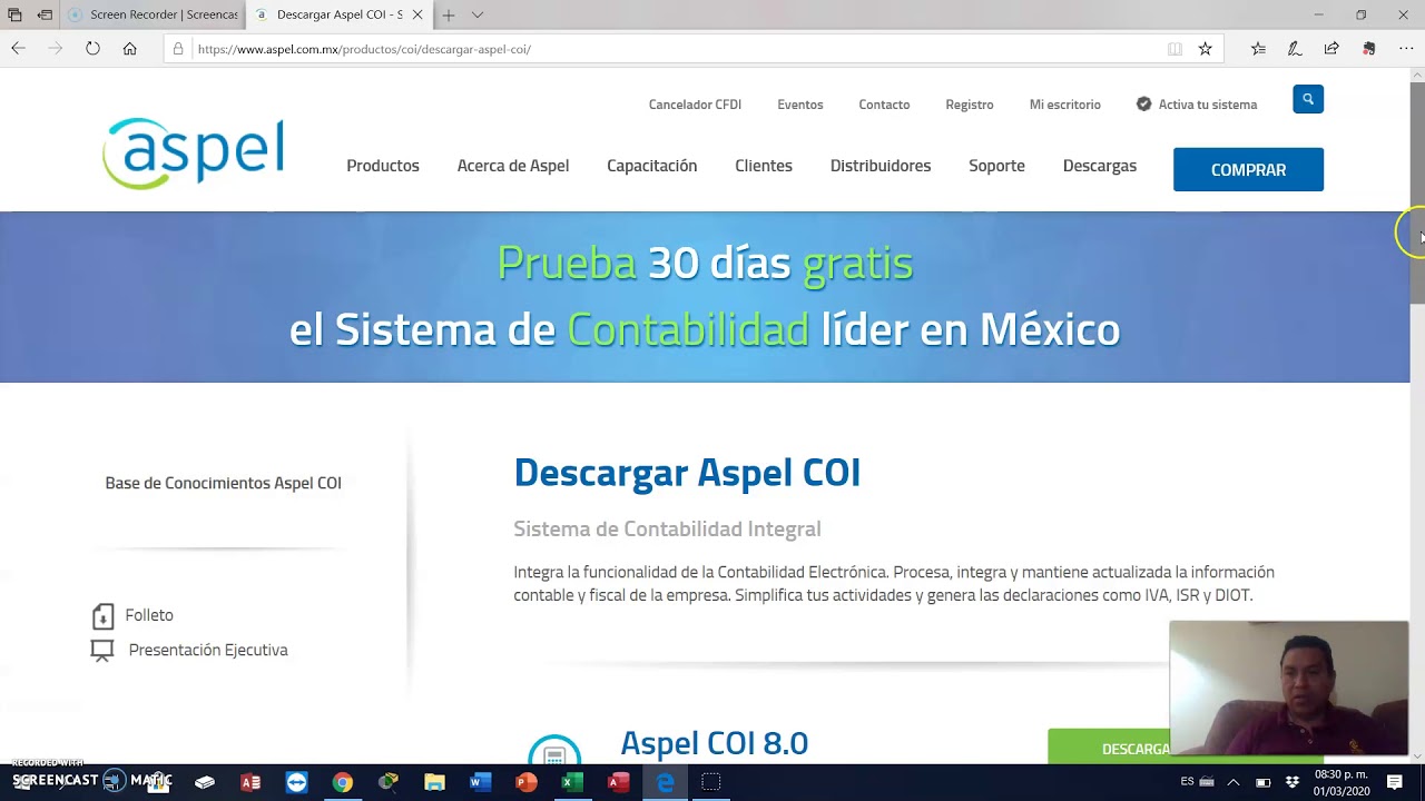 COI  1 Desccarga del programa ASPEL COI