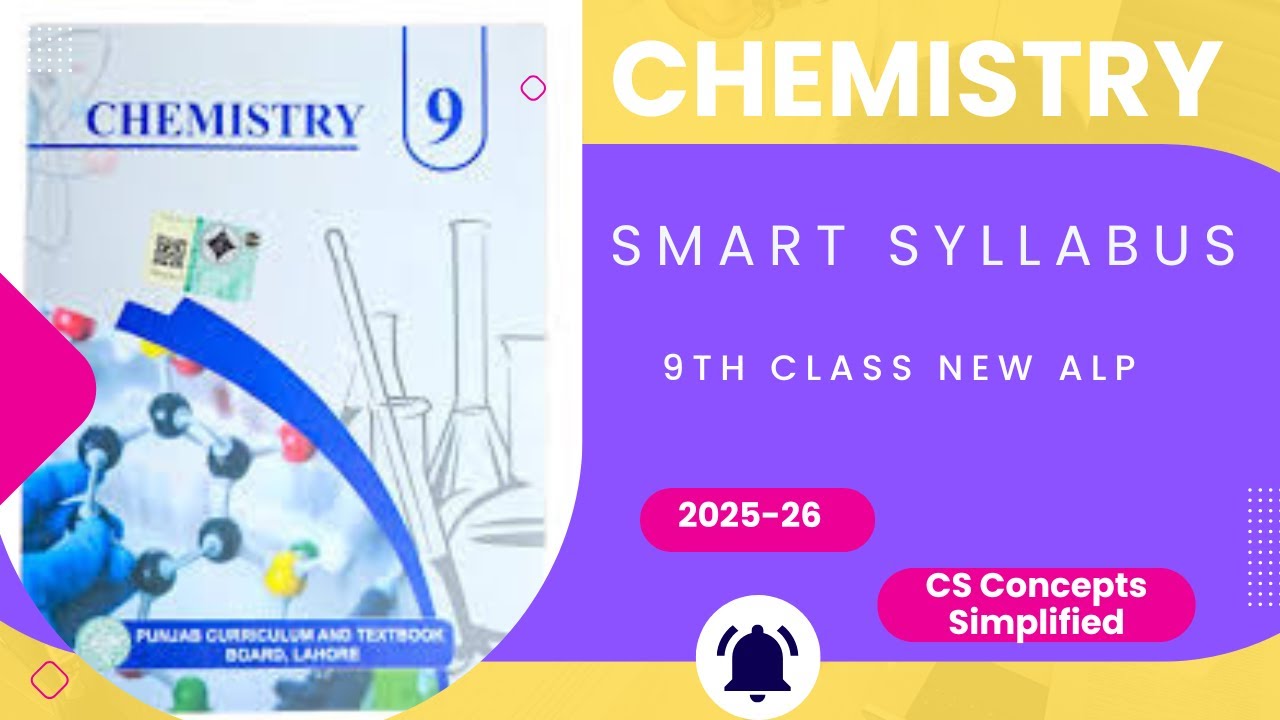 Chemistry Smart Syllabus for 9th class | Updated ALP for Chemistry 2025| Short Syllabus 2025 #9th