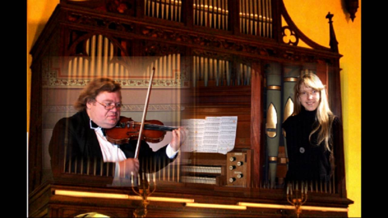 Pyotr Tchaikovsky - Melodie, op.42, No 3 (Y.Savkin - violin, L.Carjkova - organ)