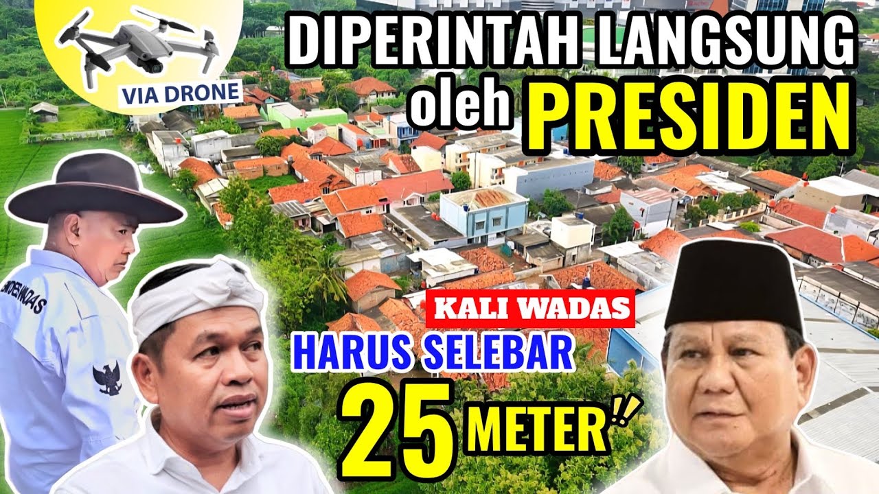 Drone Kali Wadas Sore ini‼️Ngeri Arahan Langsung Pak Presiden. Kali Wadas Harus Lebar Total 25 Meter