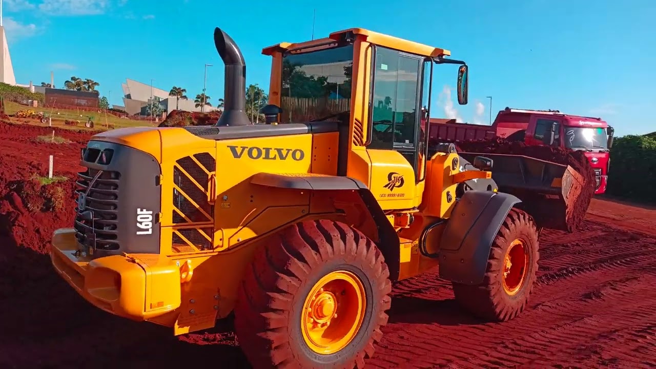 PÁ VOlVO L60F ZERO KM NO CARREGAMENTO DE TERRA 🚜😱🎥🇧🇷