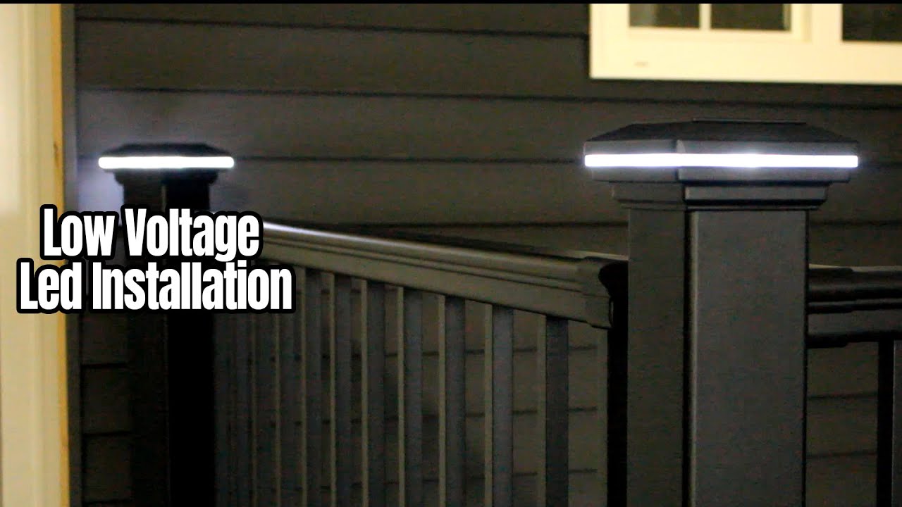 Low Voltage Post Cap Lighting Install