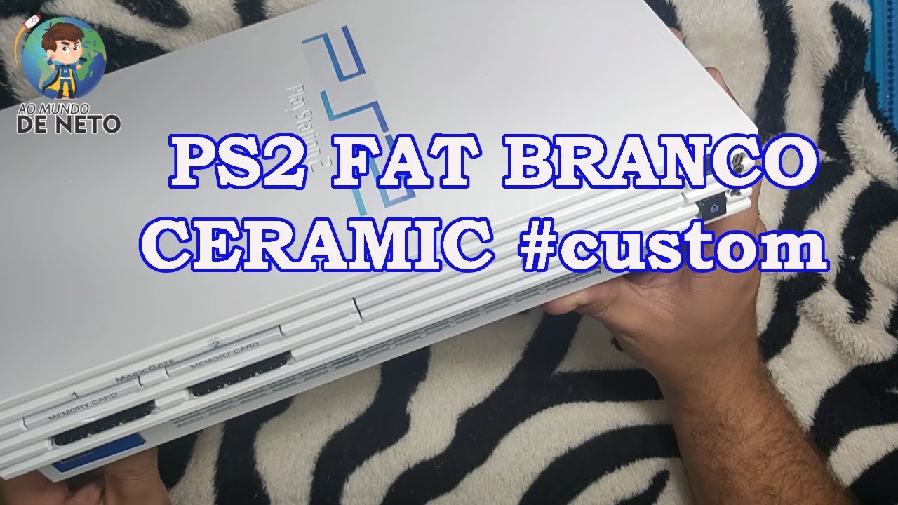 PS2 FAT BRANCO CERAMIC #custom