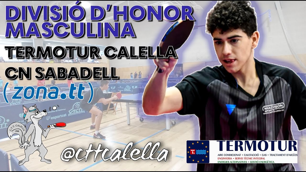 Termotur Calella 5 - CN Sabadell 1 (resum) | Liga Tenis de Mesa | Table Tennis