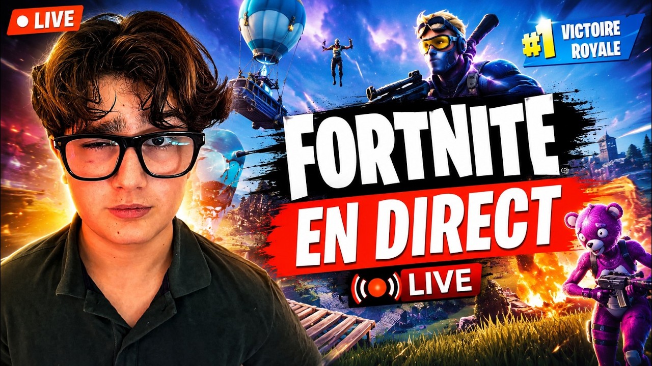 ⚡ LIVE FORTNITE : Viens jouer avec moi ! 🎮