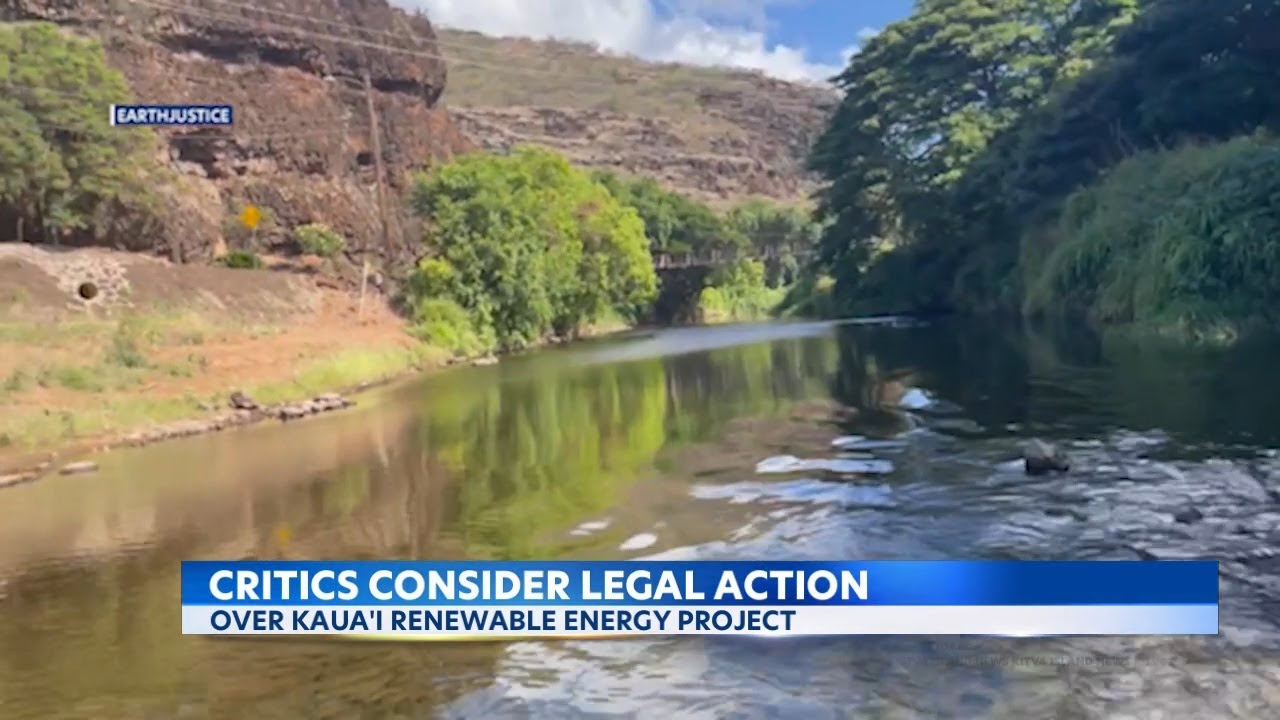 Critics on Kauai consider legal action over renewable energy project