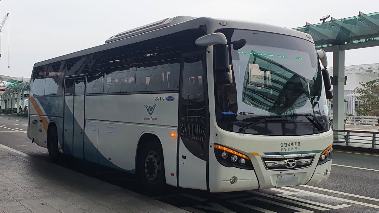 [4K] 인천공항순환버스 인천공항1터미널  ~ 인천공항2터미널 주행