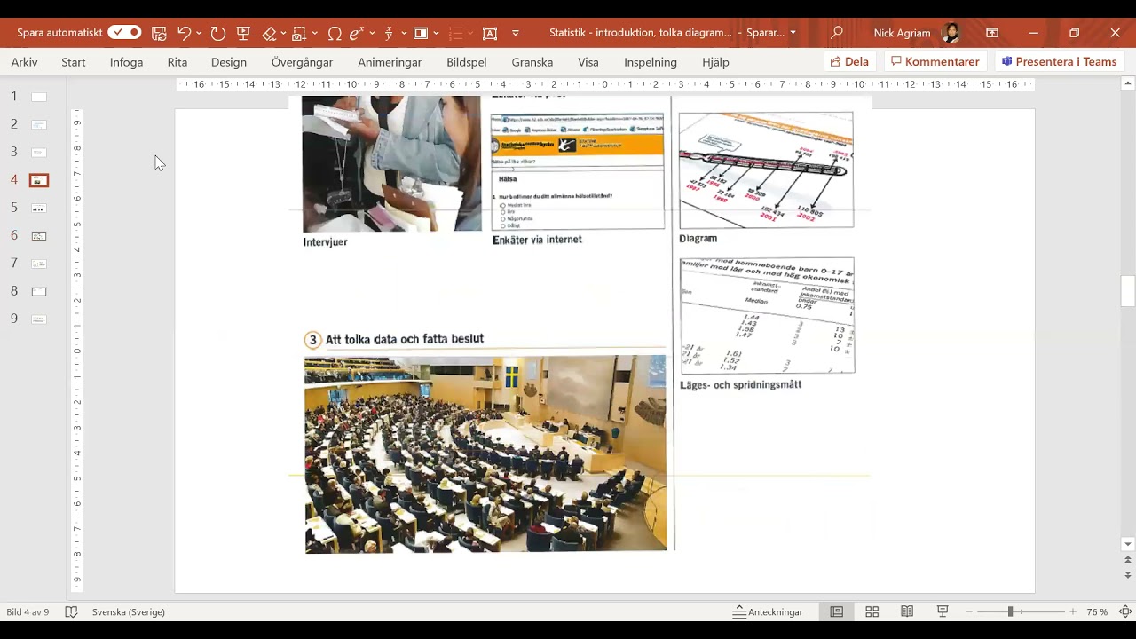 Matematik grundvux delkurs 4 - Statistik och lägesmått