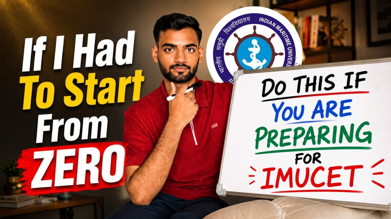 How I Would Prepare for IMU-CET 2027 From Zero | Merchant Navy 2027 | Budding Mariners