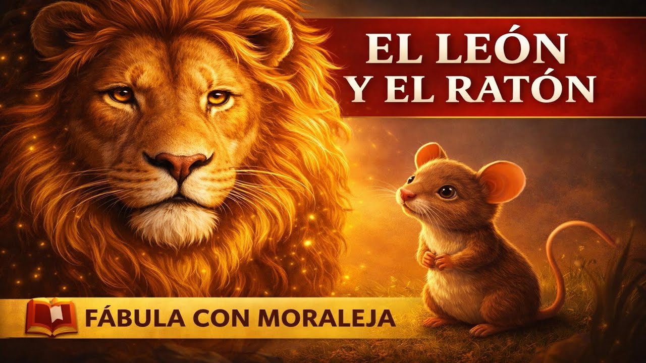 El león y el ratón 🦁🐭  | Una fábula clásica para reflexionar | Fábulas Eternas
