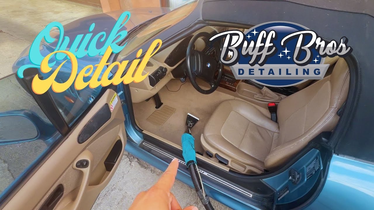 How to detail interior on BMW convertible.
