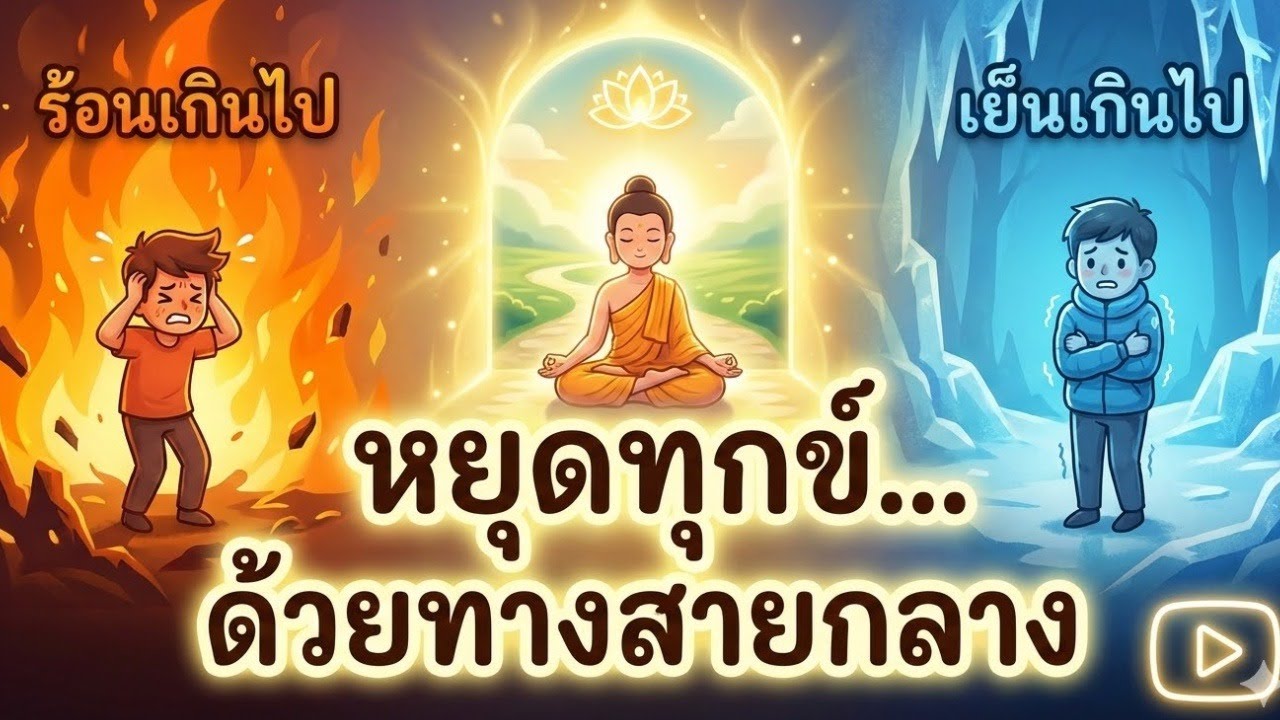 ทางสายกลางคืออะไร? วิธีพ้นทุกข์จากการไม่ยึดติดสองสุดขั้ว | ธรรมะสอนใจ
