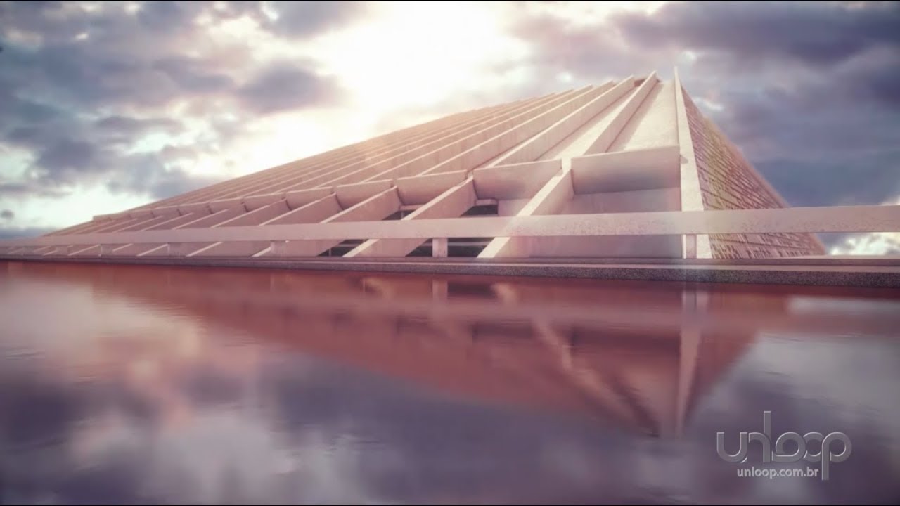 Construção de Brasília em animação 3D - by Unloop