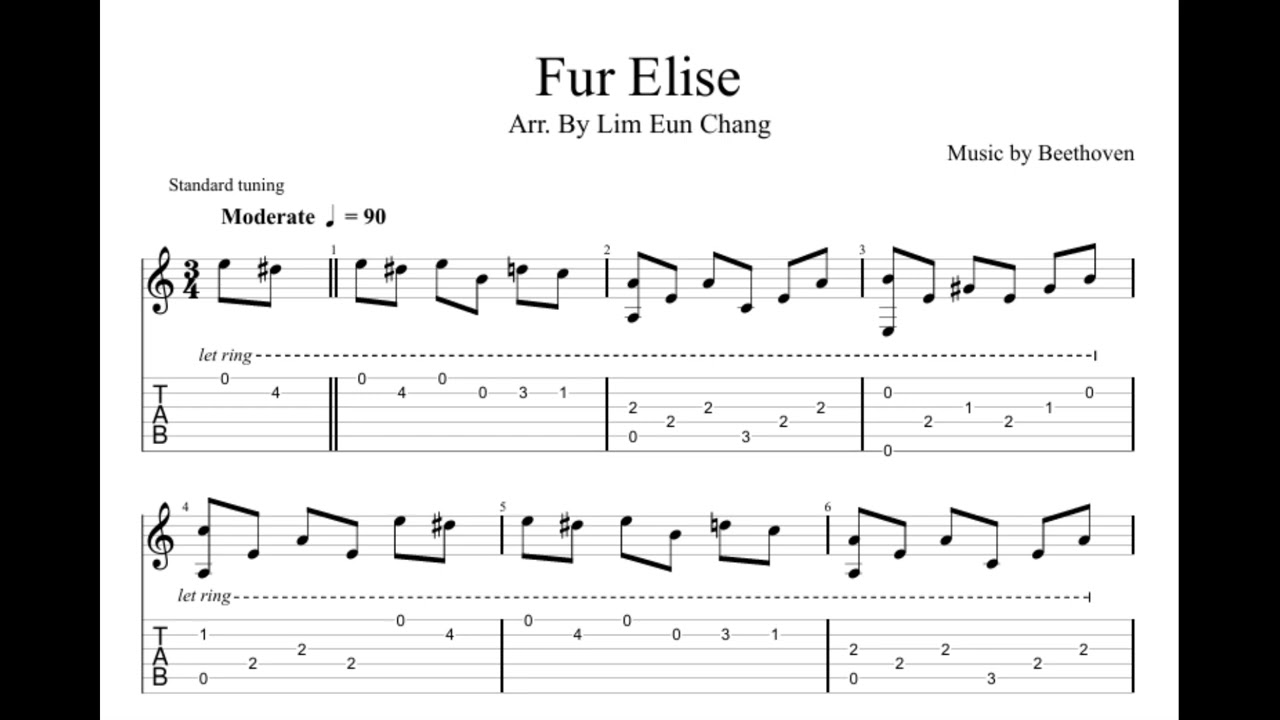 [One Guitar Practice] Fur Elise 엘리제를 위하여