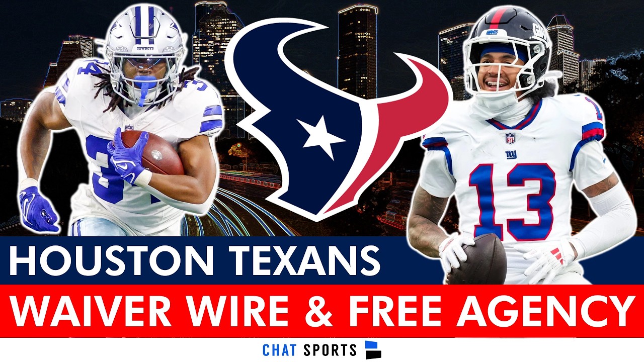 Houston Texans Waiver Wire Targets & Top NFL Free Agent Fits After 53-Man Roster Cutdown