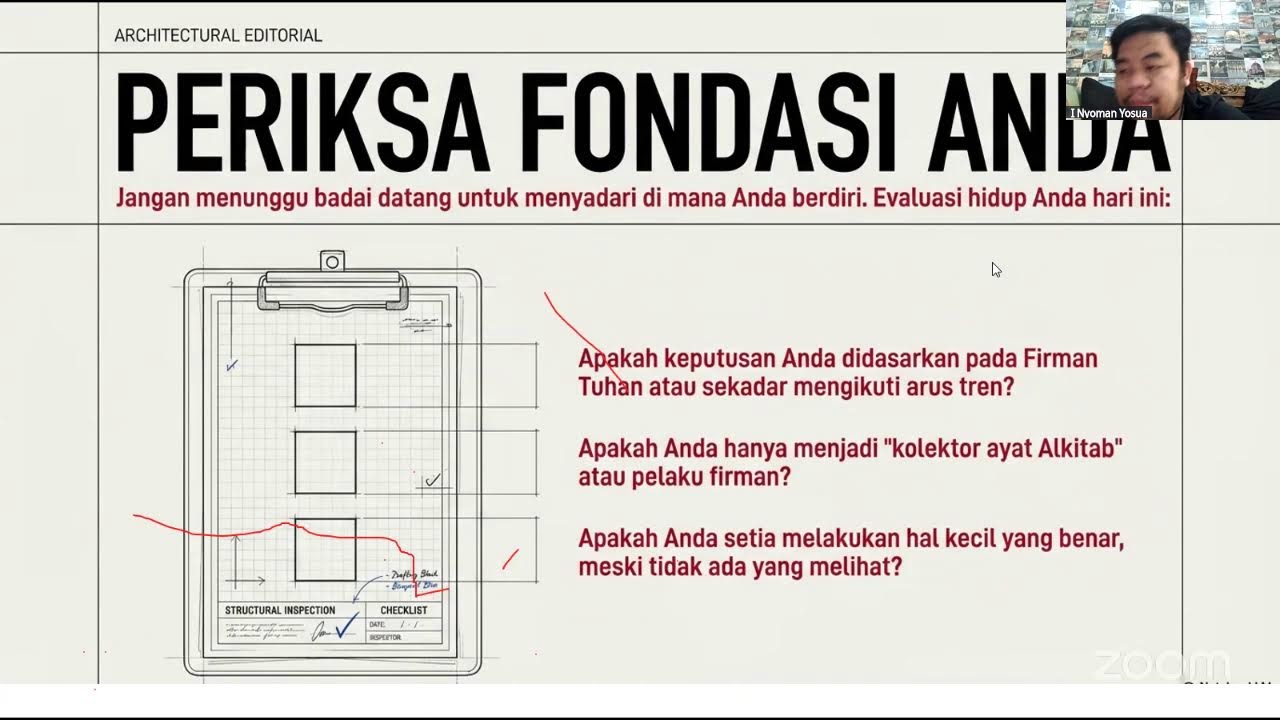 BUILD FOUNDATION (Matius 7:24-27) : Pdt. I Nyoman Yosua, M.Th