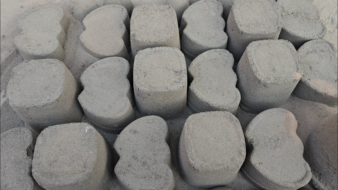 NEW: Super Soft Silky Sand Dry Floor Clay Pot Crumbling #asmr #satisfying