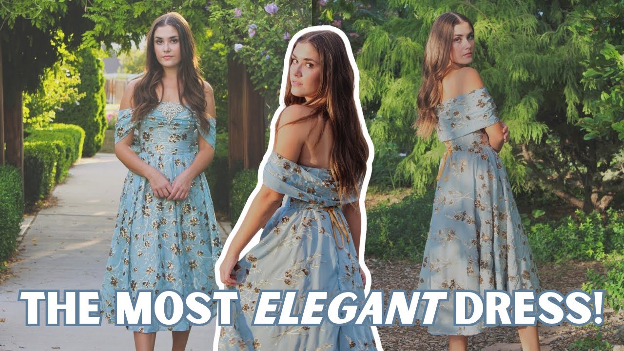 I Made the Dreamiest, Most Elegant Dress! | DIY Dress Sewing