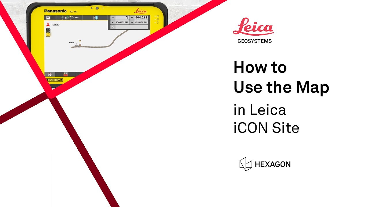 How to use the map in Leica iCON site