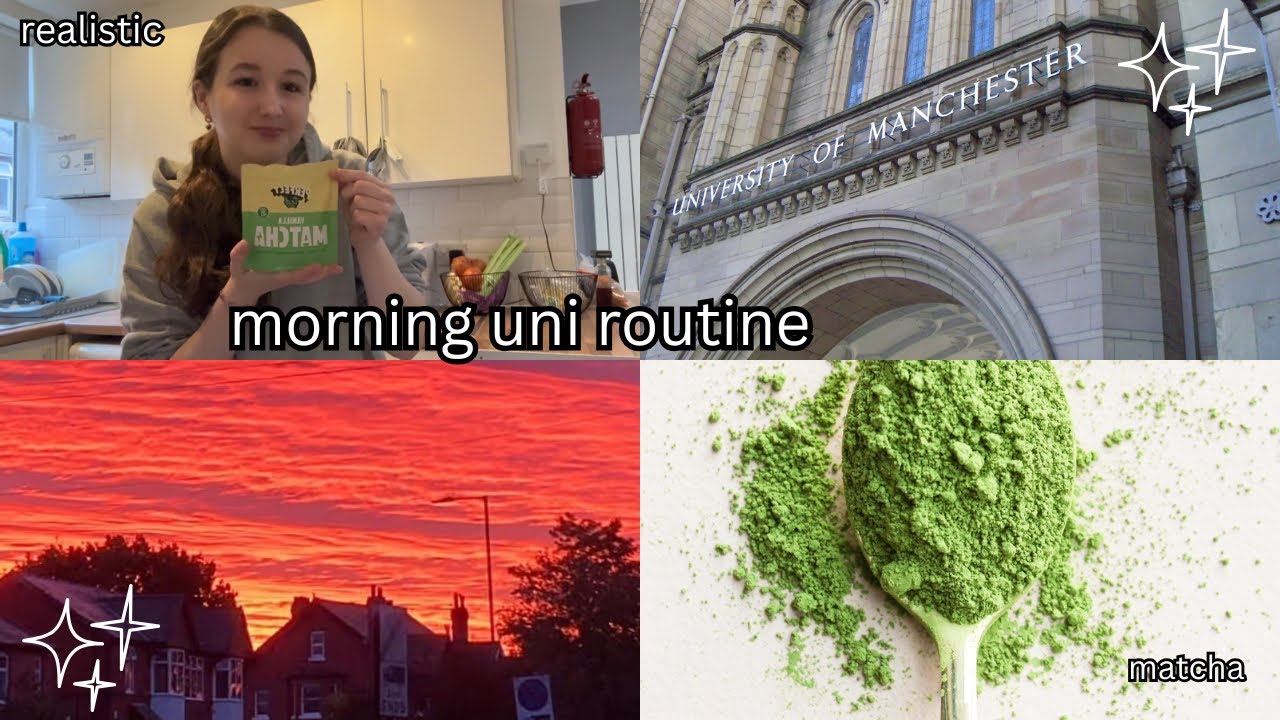 realistic morning university routine 🧸🎀 | university of Manchester