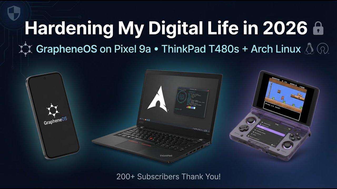 Hardening My Digital Life: From GrapheneOS to the ThinkPad T480s