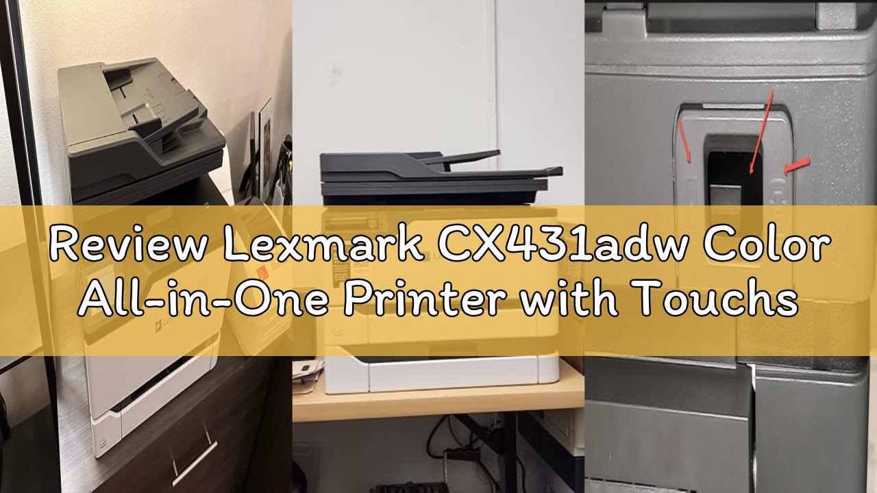 Review Lexmark CX431adw Color All-in-One Printer with Touchscreen, Multifunction Laser -for Office,