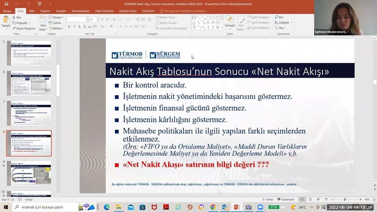 NAKİT AKIŞ TABLOSU HAZIRLAMA TEKNİKLERİ EĞİTİMİ