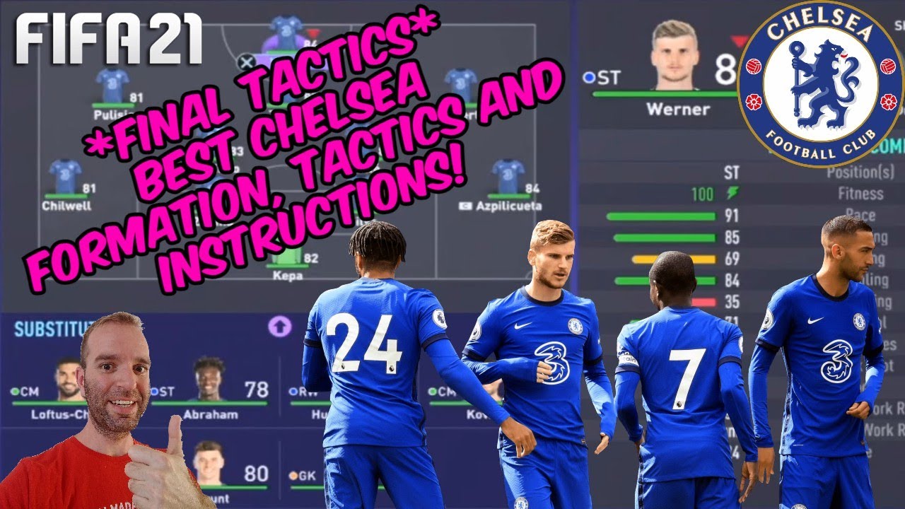 *FINAL TACTICS* FIFA 21 - BEST CHELSEA Formation, Tactics and Instructions