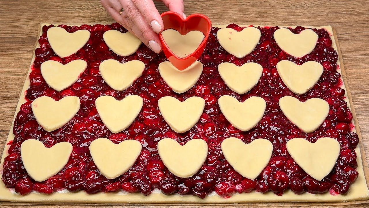 Ich backe das jedes Jahr zum Valentinstag. Ein virales Rezept in nur wenigen Minuten!