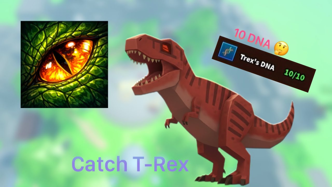 Catch T-Rex And Get DNA in GO CATCH | Roblox 