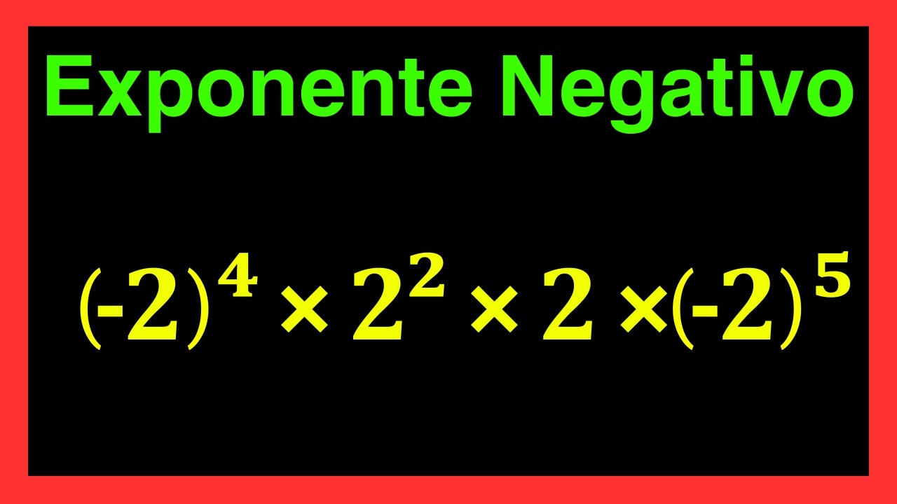 ✅👉Operaciones con Potencias de Base negativa  ✅ Potencias con Base Negativa