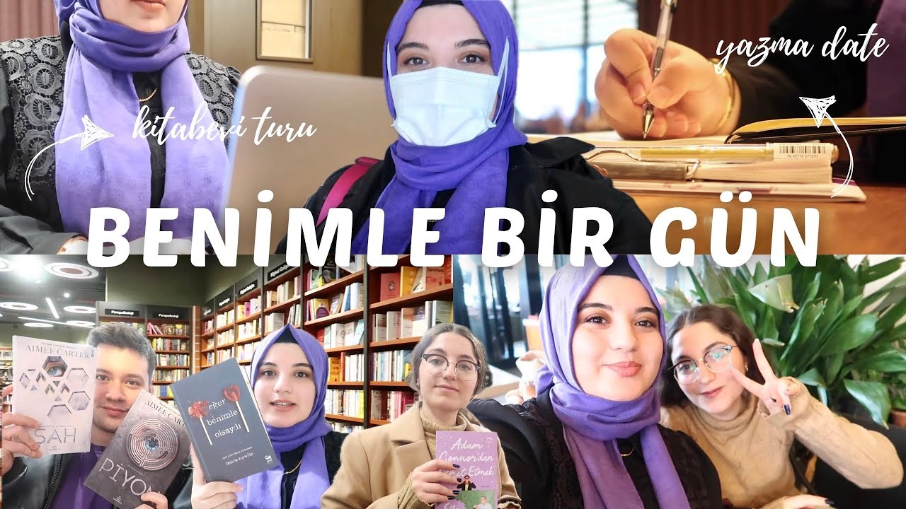 VLOG: kitabevi turu 📚 yazma date 💻 okuduğum ve yazdığım kitaplar 📖✍🏻