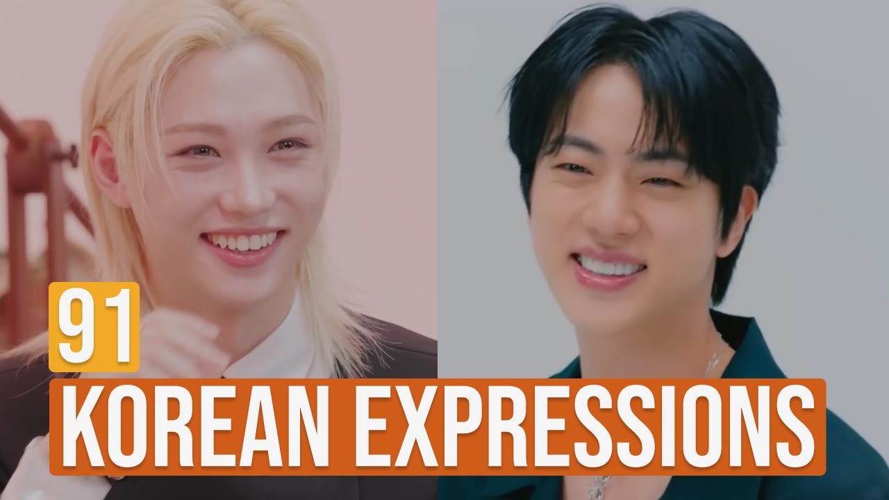 Shadowing Korean Expressions with JIN & FELIX | Speaking, Listening, Fluency