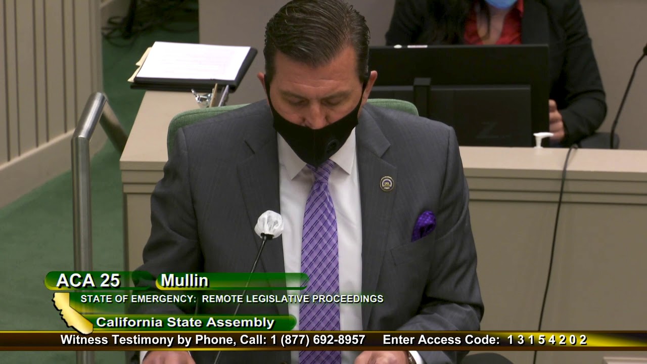 Mullin Measure Would Allow Continuity of Government During a Statewide Emergency