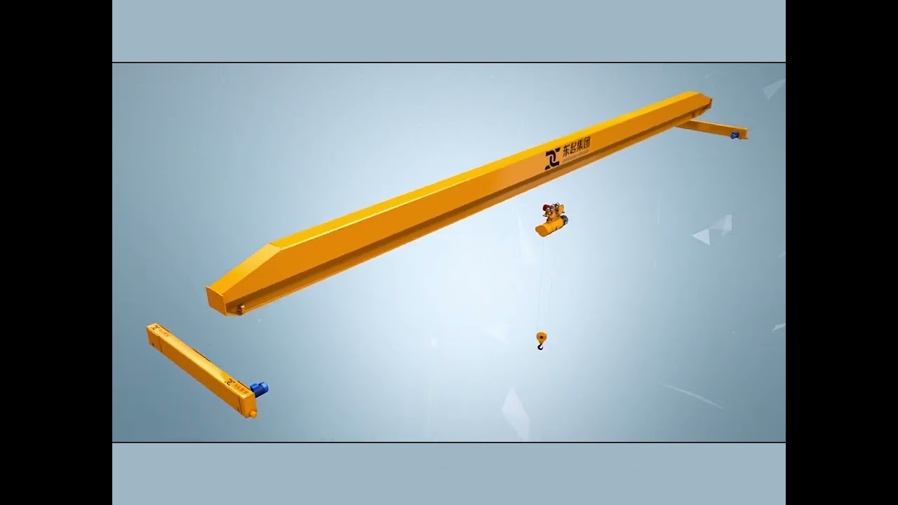 1 Ton -20 Ton Single Girder Overhead Crane with CD/ MD Electric Wire Rope Hoist Trolley, Top Running