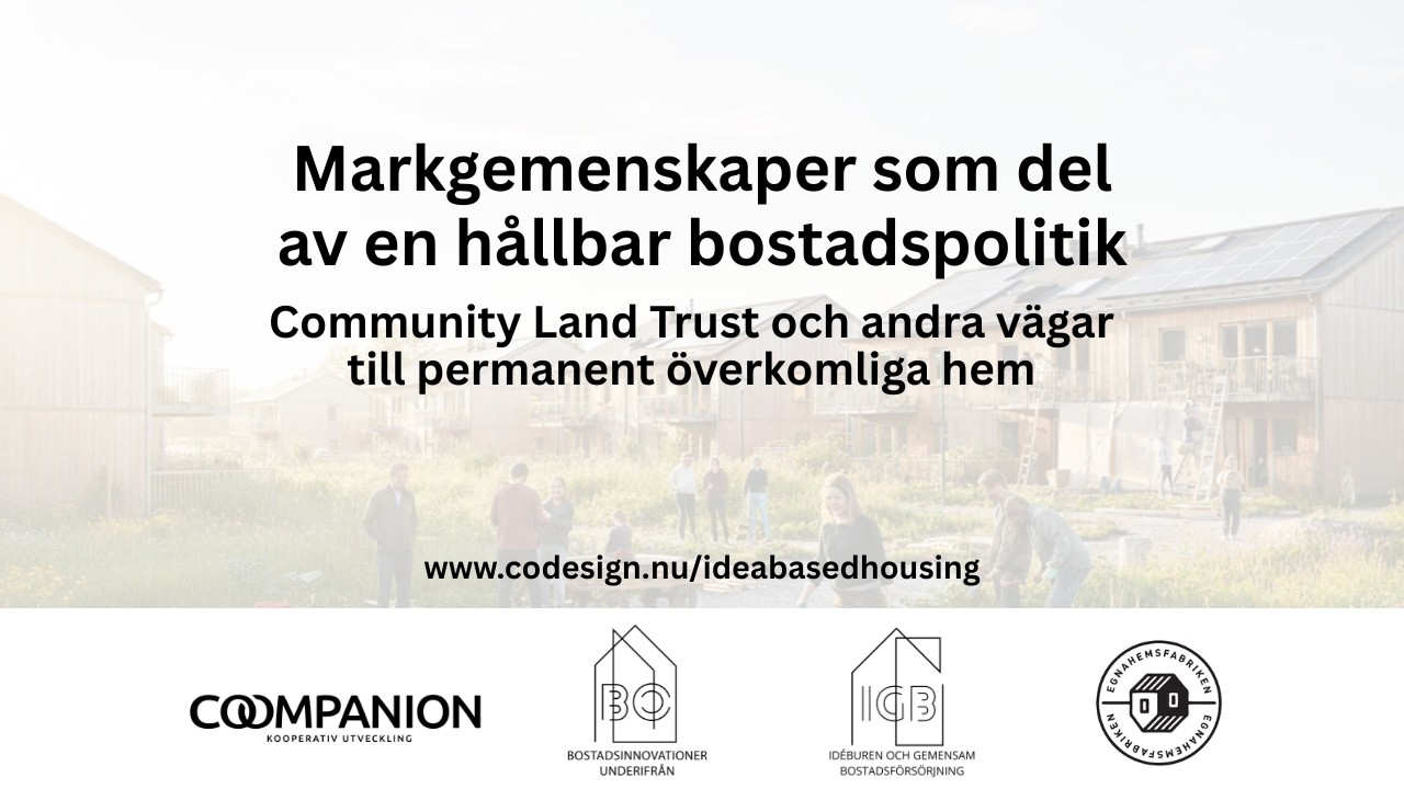 Markgemenskaper som del av en hållbar bostadspolitik