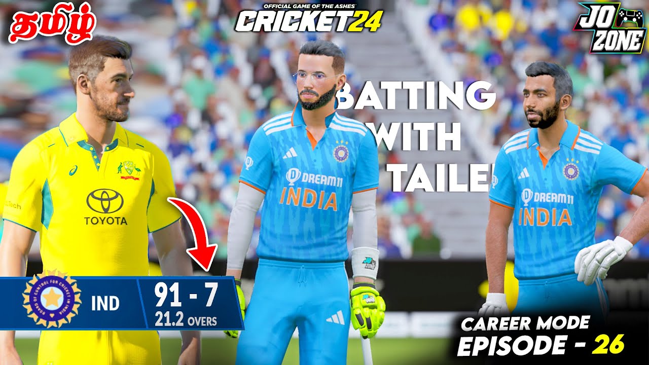 😲CAN I CHASE 285 RUNS ? 🤯💥| CRICKET 24 CAREER MODE EP.26 ! | Jo Zone