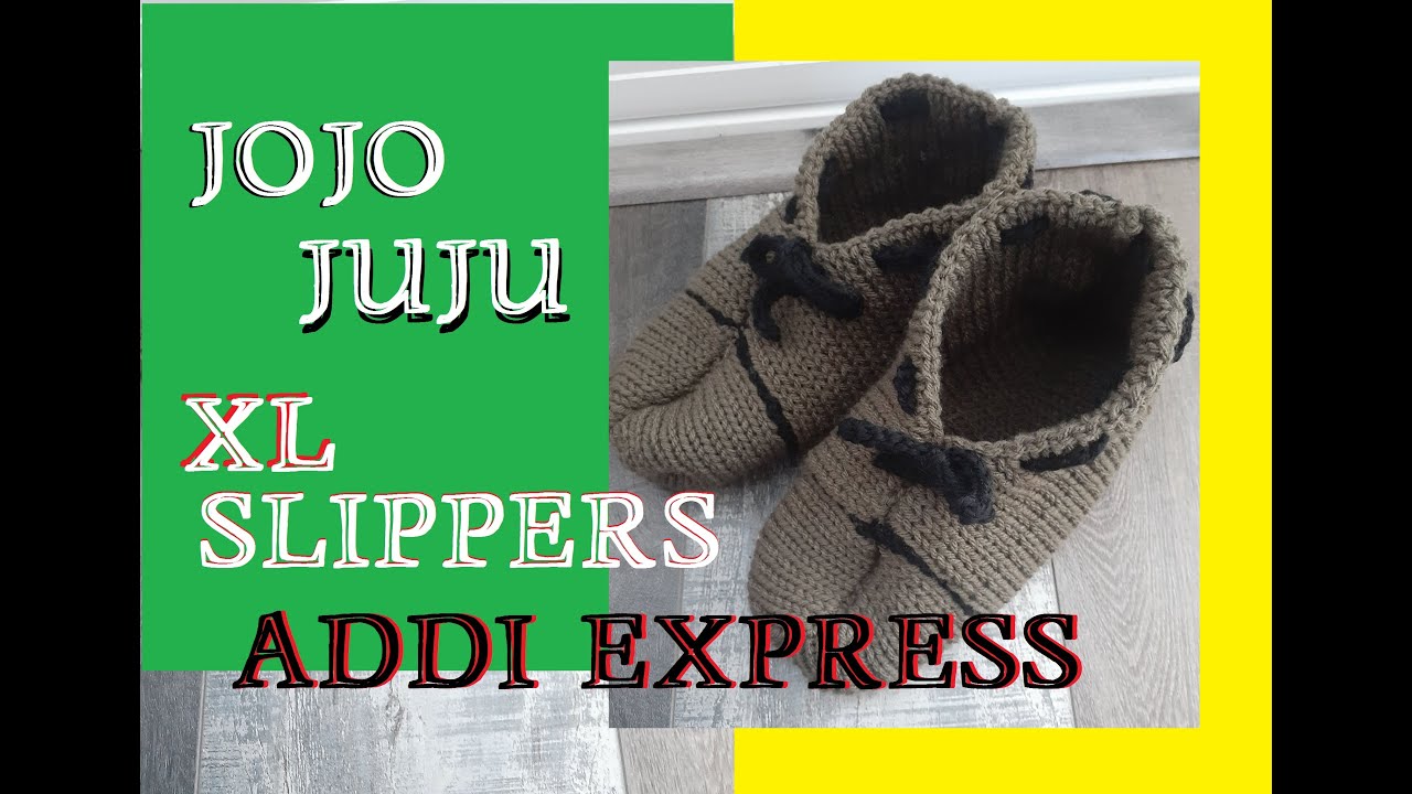 HOW TO KNIT XL SLIPPERS FOR MEN- CIRCULAR KNITTING MACHINE