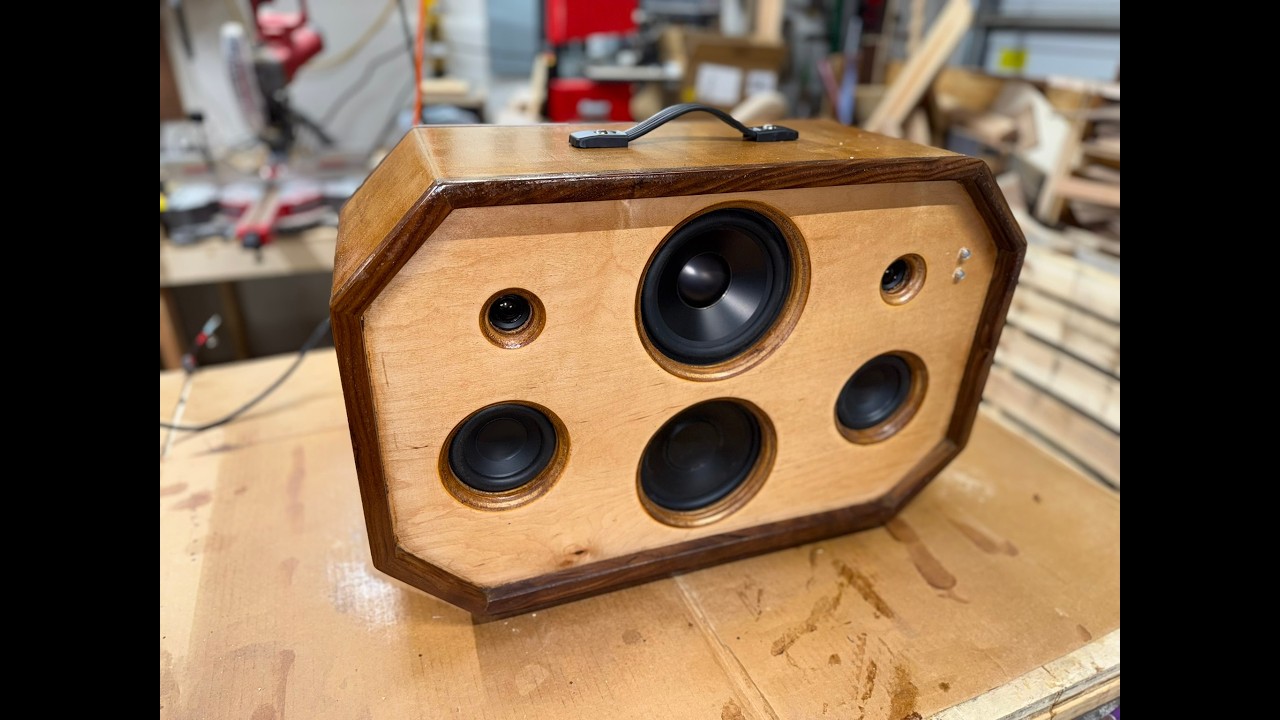 Powerful DIY Bluetooth Wooden Speaker