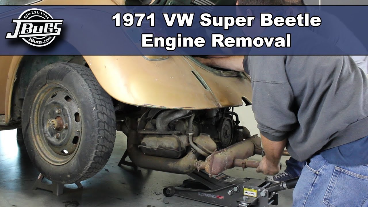 JBugs - 1971 VW Super Beetle - Engine Removal