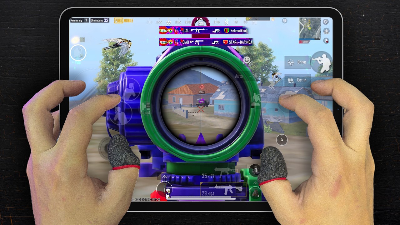 iPad Pro M2🔥 HANDCAM 120 FPS | 6 Finger Claw + Gyroscope | PUBG Mobile