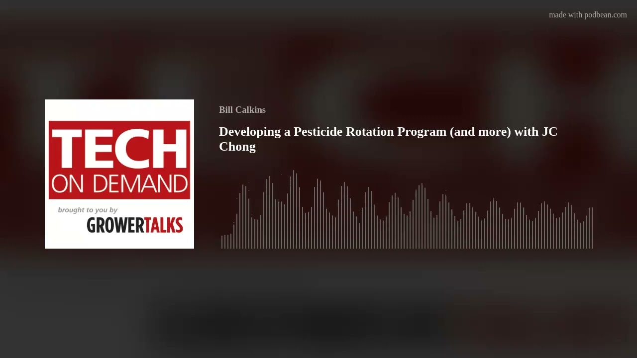 Developing a Pesticide Rotation Program (and more) with JC Chong