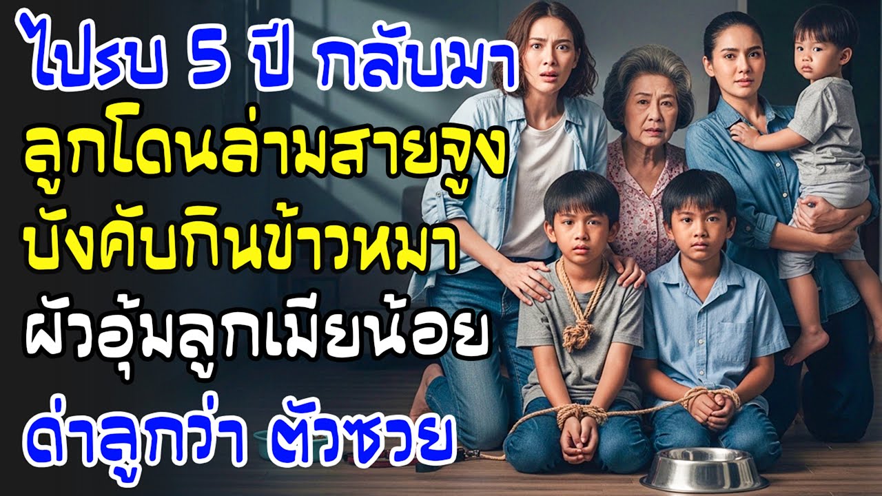 กลับจากภารกิจ 5 ปี ลูกวัย 6 ถูกล่ามให้กินอาหารหมา บ้านสามีอุ้มลูกกิ๊กด่าว่า “ตัวซวย”